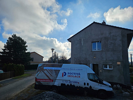 Izolace stropu novostavby na Kutnohorsku